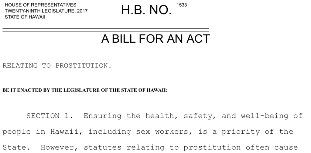 Oppose HB1533: Relating to&nbsp;Prostitution